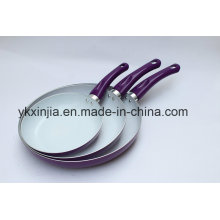 Сковорода для посуды 3PCS, цветная алюминиевая керамическая сковорода, набор посуды